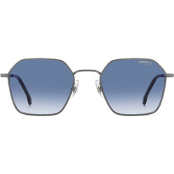 Carrera CA334S R818 Ανδρικά Γυαλιά Ηλίου Πολυγωνικά Μεταλλικά Ασημί με Μπλε Degradee Φακό