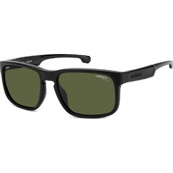 Carrera CA001S 003UC Ανδρικά Γυαλιά Ηλίου Τετράγωνα Κοκάλινα Μαύρα με Πράσινο Polarized Φακό