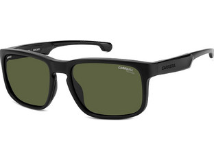 Carrera CA001S 003UC Ανδρικά Γυαλιά Ηλίου Τετράγωνα Κοκάλινα Μαύρα με Πράσινο Polarized Φακό