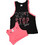 Sprint Σετ Παιδικά T-Shirt Αμάνικα Μαύρα Φούξια 231-4063-S200
