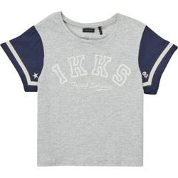Ikks Παιδικό T-Shirt Κοντομάνικο Γκρι XU10022-24