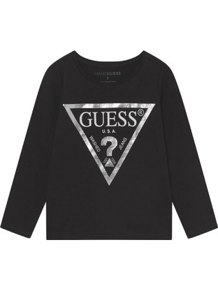 Guess Παιδικό T-Shirt Μακρυμάνικο Μαύρο K84I18K8HM0-JBLK