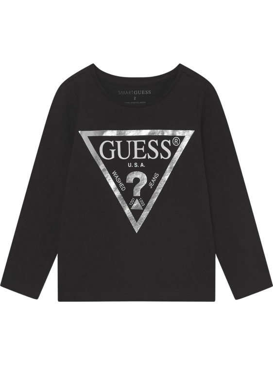 Guess Παιδικό T-Shirt Μακρυμάνικο Μαύρο K84I18K8HM0-JBLK