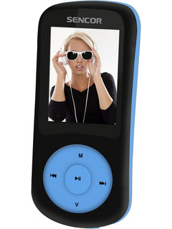 Sencor SFP 5870 MP4 Player 8GB με Οθόνη 1.8" με Ραδιόφωνο Μαύρο Γαλάζιο