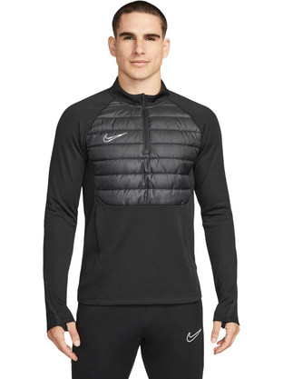 Nike Academy Winter Warrior Ανδρικό Αθλητικό T-Shirt Μαύρο FB6816-010