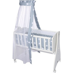 Lorelli First Dreams Stars Σετ Λίκνου Blue/Grey 7τμχ
