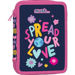 Must Spread Your Love Κασετίνα Γεμάτη με 2 Θήκες Πολύχρωμη 585550