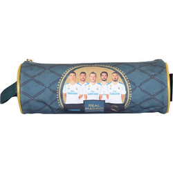 SunCe Real Madrid Κασετίνα Βαρελάκι Μπλε RS1-301