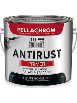 Pellachrom Antirust Primer Αντισκωριακό Αστάρι Λευκό Ματ 2.5lt