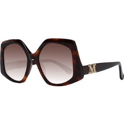 Max Mara MM0012 5652F Γυναικεία Γυαλιά Ηλίου Πολυγωνικά Κοκάλινα Ταρταρούγα με Μαύρο Degradee Φακό