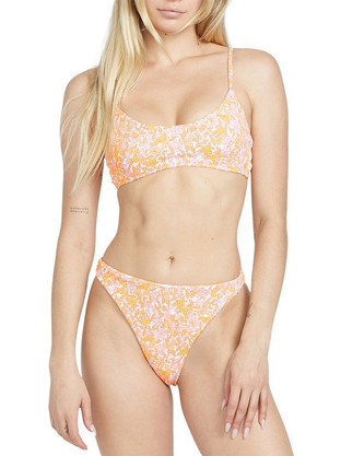 Volcom Bikini Set Μπουστάκι Σομόν Πορτοκαλί O1012406/O2312403MEL