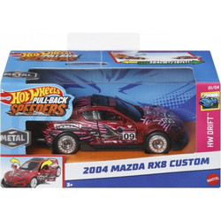 Mattel Hot Wheels Pull-Back Speeders HW Drift 2004 Mazda Rx8 Custom