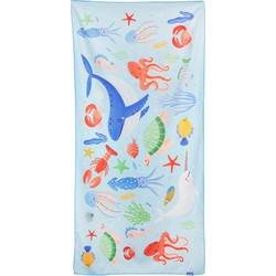 Spokey Kiddy Παιδική Πετσέτα Θαλάσσης Microfiber Γαλάζια 80x160cm SPK-943520