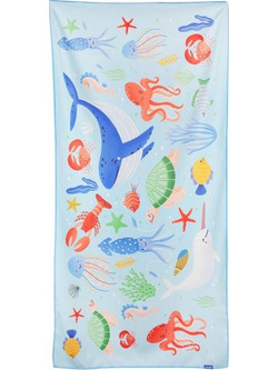 Spokey Kiddy Παιδική Πετσέτα Θαλάσσης Microfiber Γαλάζια 80x160cm SPK-943520