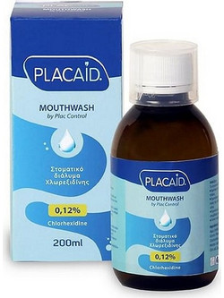 Plac Aid 0,12%Στοματικό Διάλυμα κατά της Ουλίτιδας & της Περιοδοντίτιδας 200ml
