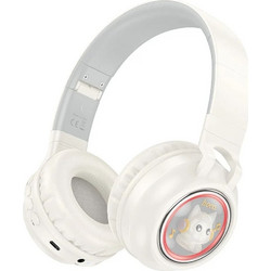 Hoco W50 Ασύρματα Bluetooth Παιδικά Ακουστικά On Ear Λευκά