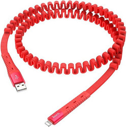 Hoco U78 Flat USB-A to Lightning Cable 1.2m Red