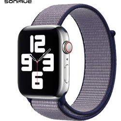 Sonique Nylon Λουράκι Υφασμάτινο Blue / Grey (Apple Watch 38 / 40 / 41mm)