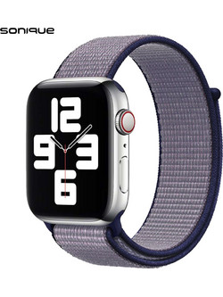Sonique Nylon Λουράκι Υφασμάτινο Blue / Grey (Apple Watch 38 / 40 / 41mm)