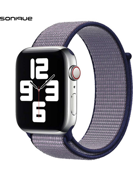 Sonique Nylon Λουράκι Υφασμάτινο Blue / Grey (Apple Watch 38 / 40 / 41mm)