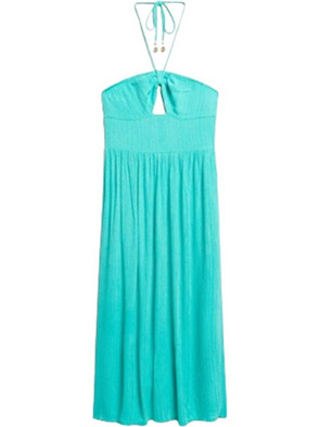 Superdry Midi Καλοκαιρινό Καθημερινό Φόρεμα Τιρκουάζ W8011660A-0VT