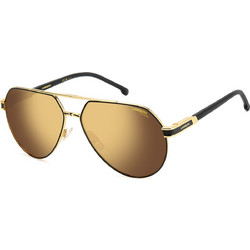 Carrera CA1067S I46YL Ανδρικά Γυαλιά Ηλίου Aviator Μεταλλικά Μαύρα με Χρυσό Polarized Φακό