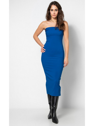 Anel Midi Βραδινό Φόρεμα Royal Blue 59971