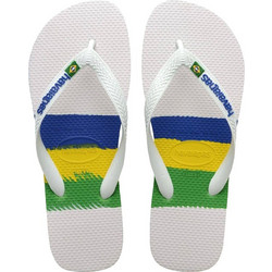 Havaianas Brasil Tech Ανδρικές Σαγιονάρες Λευκές 4147239-0001