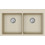 Helika Magna SQM200-111W Ένθετος Νεροχύτης Γρανίτη Μπεζ 86x51cm
