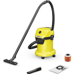 Karcher WD 3 V-17/4/20 Σκούπα Υγρών / Στερεών 1000W με Κάδο 17lt 1.628-127.0