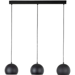 TK Lighting Zoe Κρεμαστό Φωτιστικό Οροφής Ράγα Τρίφωτο E27 Μαύρο 10169