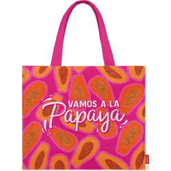 Legami Papaya Υφασμάτινη Τσάντα Θαλάσσης Ώμου Φούξια 61x47cm BBAG0003