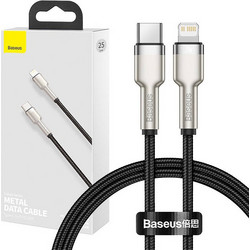 Baseus Cafule Braided USB-C to Lightning Cable 20W 0.25m Black CATLJK-01