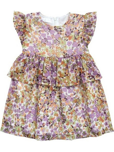 Funky Παιδικό Φόρεμα Floral Εκρού 123-729105-1