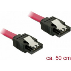 DeLOCK 82677 Καλώδιο Σκληρού Δίσκου 7-Pin SATA III to 7-Pin SATA III 0.5m Red