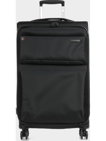 Roncato 418072-01 Βαλίτσα Μεσαία 78x53x26cm με 4 Ρόδες Μαύρη