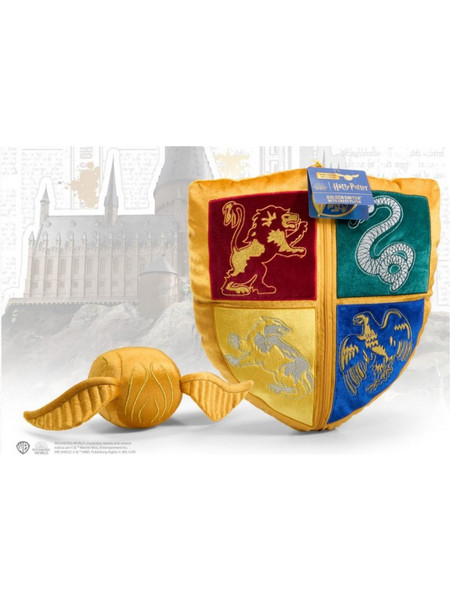 The Noble Collection Harry Potter Hogwarts Crest & Golden Snitch NN7567