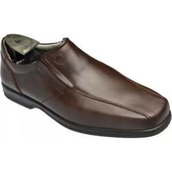 Aeropelma Ανδρικά Μοκασίνια Loafers Δερμάτινα Καφέ 376