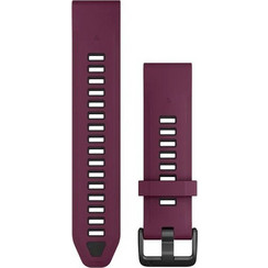 Garmin QuickFit 20 Λουράκι Σιλικόνης Merlot / Graphite (Garmin Fenix 5S / 5S Plus / 6S / 6S Pro / 7S / 7S Pro)
