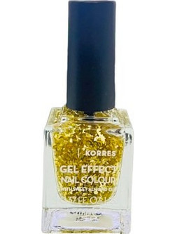 Korres Gel Effect 97 Golden Coin Glitter Βερνίκι Νυχιών Μακράς Διαρκείας 11ml