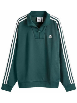 adidas Adicolor Funnel Neck Track Top Ανδρικό Αθλητικό Φούτερ με Κουκούλα Κυπαρισσί IZ2502