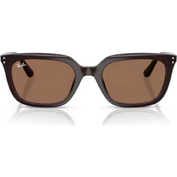 Ray-Ban RB4439D 623173 Ανδρικά Γυαλιά Ηλίου Τετράγωνα Κοκάλινα Μαύρα με Καφέ Φακό