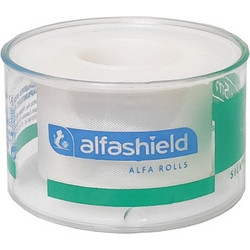 Alfashield Alfa Rolls Αδιάβροχη Μεταξωτή Επιδεσμική Ταινία 2.5cm x 5m