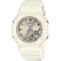 Casio G-Shock Γυναικείο Ρολόι Χρονογράφος με Λευκό Λουράκι GMA-P2100ST-7AER