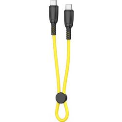 XO NB-Q248B USB-C to USB-C 60W 0.25m Yellow XO-NB-Q248TYL