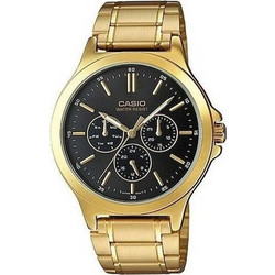 Casio Ανδρικό Ρολόι με Χρυσό Μεταλλικό Μπρασελέ MTP-V300G-1AUDF