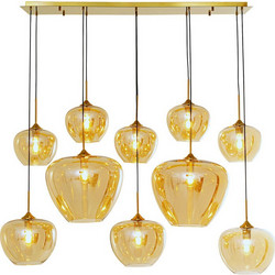 Kare Design Sphere Amber Κρεμαστό Φωτιστικό Οροφής Πολύφωτο Χρυσό 56699