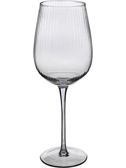 Secret de Gourmet Ποτήρια Κρασιού Γυάλινα Κολωνάτα Midnight 380ml 6τμχ 154978