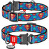 Waudog Superman Logo Κολάρο Σκύλου Μπλε 2.5x31-49cm