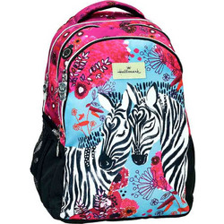 Hallmark Love Zebra Σχολική Τσάντα Πλάτης Δημοτικού Φούξια 333-34031
